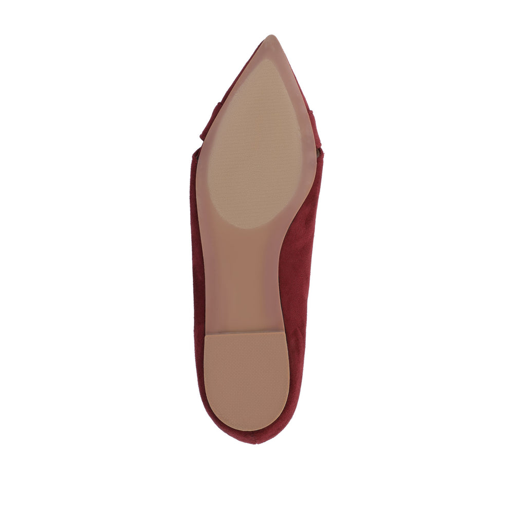 WINSLO POINTED TOE FLATS IN FAUX SUEDE