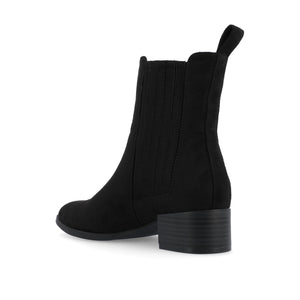 WRENLEY CHELSEA BOOTIES IN FAUX SUEDE - Black