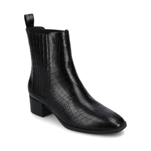 WRENLEY CHELSEA BOOTIES IN WIDE - Croco Black