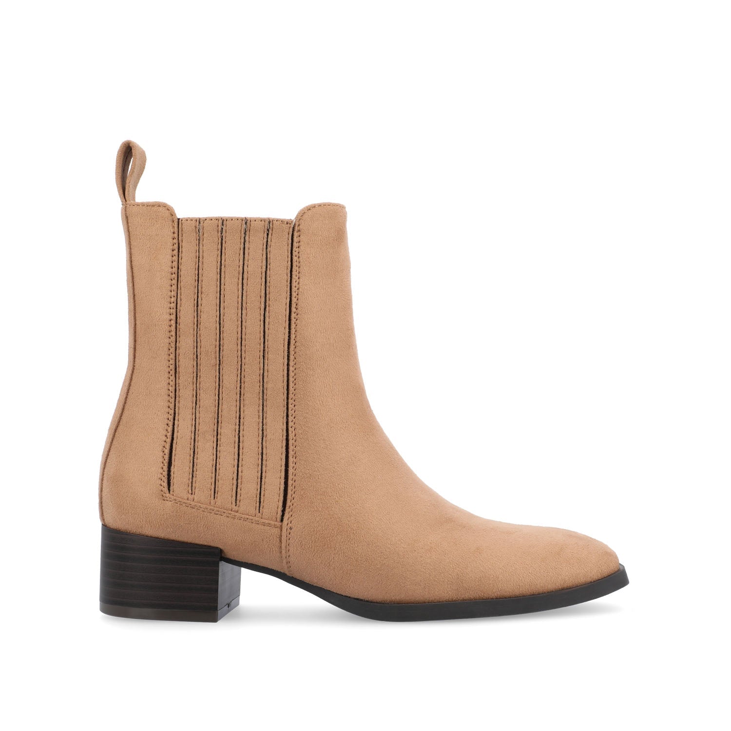 WRENLEY CHELSEA BOOTIES IN FAUX SUEDE - Tan