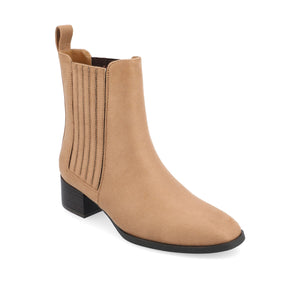WRENLEY CHELSEA BOOTIES IN FAUX SUEDE - Tan