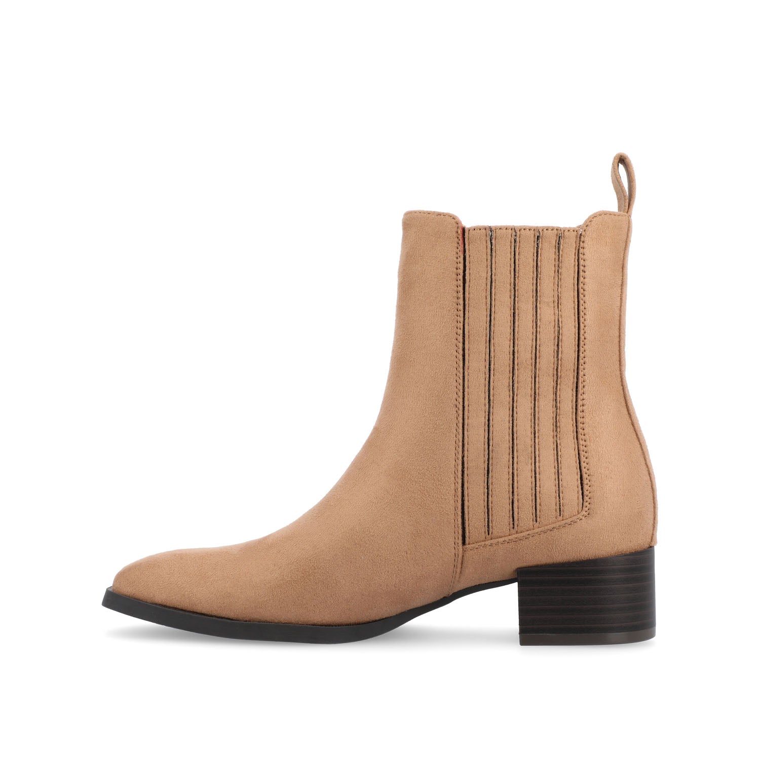 WRENLEY CHELSEA BOOTIES IN FAUX SUEDE - Tan