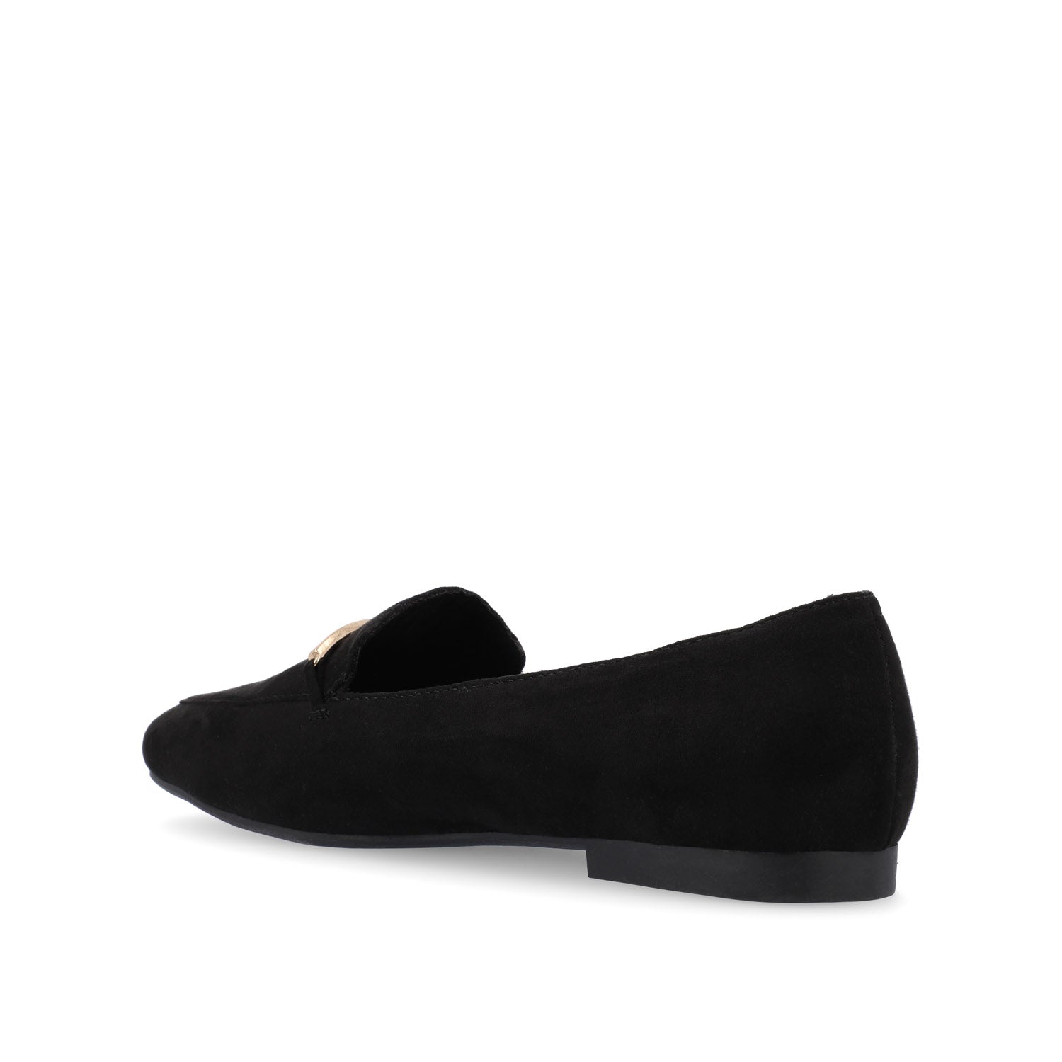WRENN FAUX SUEDE FLATS IN WIDE - Black Faux Suede