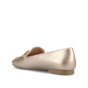 WRENN LOAFER FLATS IN VEGAN LEATHER - Champagne PU