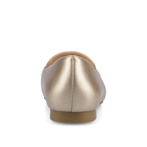 WRENN LOAFER FLATS IN VEGAN LEATHER - Champagne PU