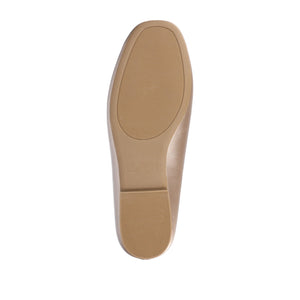 WRENN LOAFER FLATS IN VEGAN LEATHER - Champagne PU