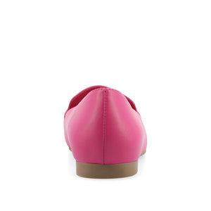 WRENN LOAFER FLATS IN VEGAN LEATHER - Fuchsia PU