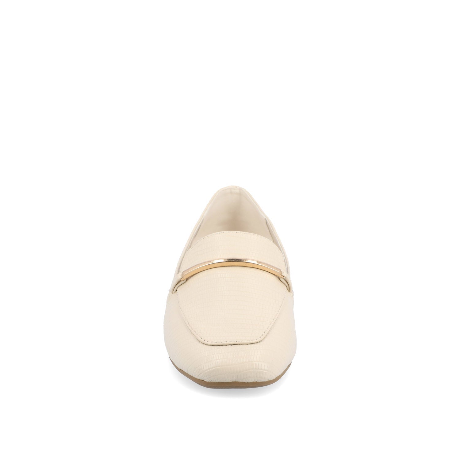 WRENN LOAFER FLATS IN PRINT - Ivory Lizard