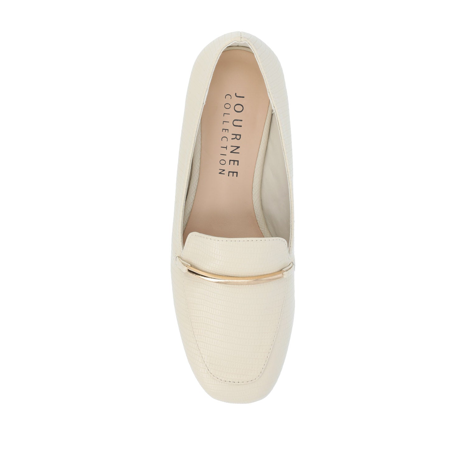 WRENN LOAFER FLATS IN PRINT - Ivory Lizard