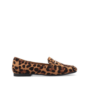 WRENN LOAFER FLATS IN PRINT - Leopard Faux
