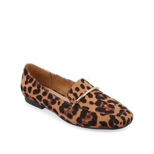 WRENN LOAFER FLATS IN PRINT - Leopard Faux