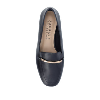 WRENN FAUX LEATHER LOAFER FLATS IN WIDE