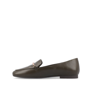 WRENN FAUX LEATHER LOAFER FLATS IN WIDE