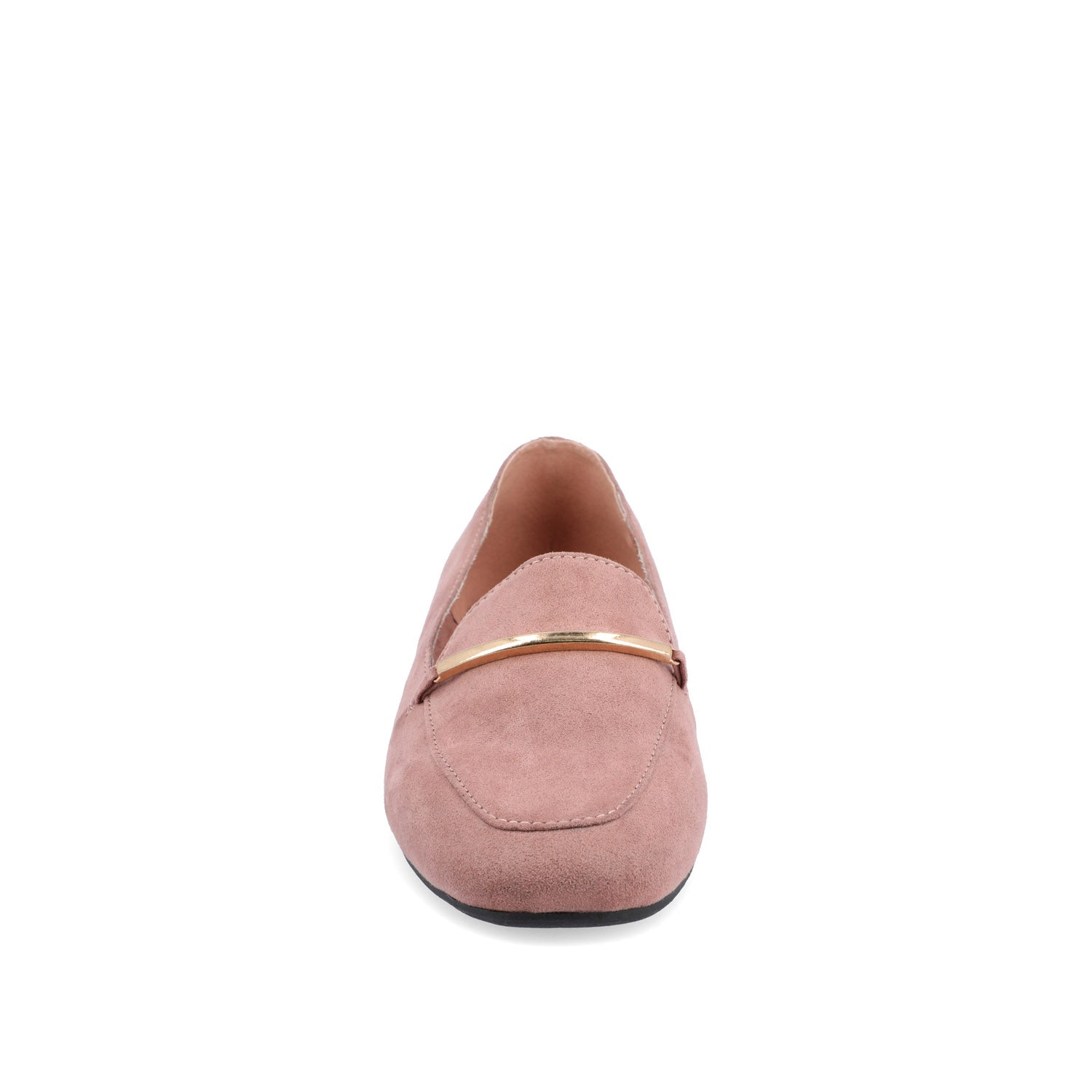 WRENN LOAFER FLATS IN FAUX SUEDE - Rose Faux Suede