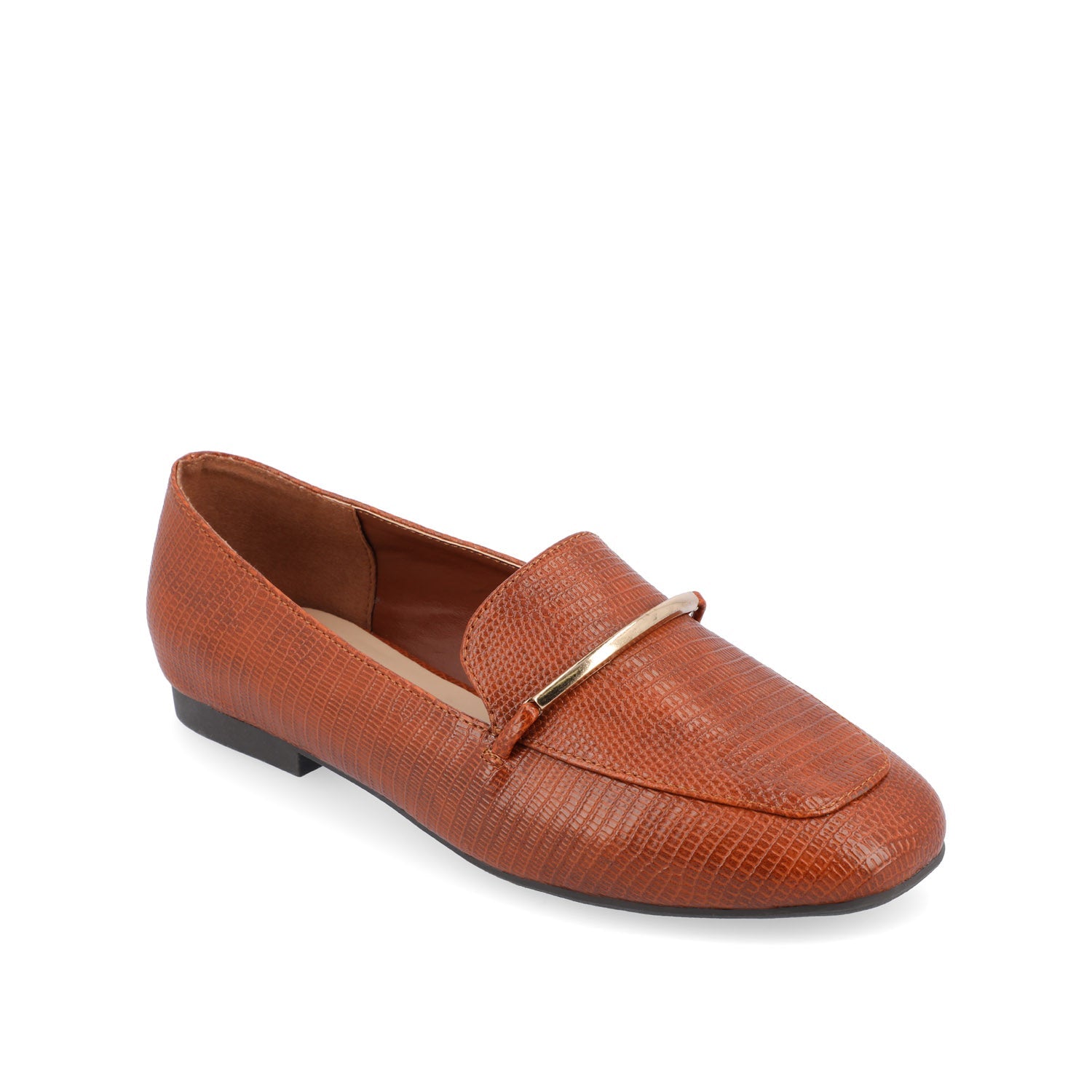 WRENN LOAFER FLATS IN PRINT - Tan Lizard