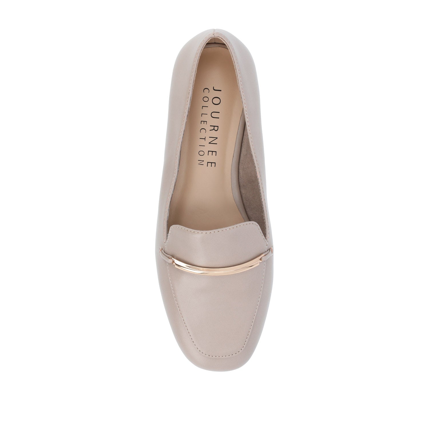 WRENN LOAFER FLATS IN VEGAN LEATHER - Taupe PU