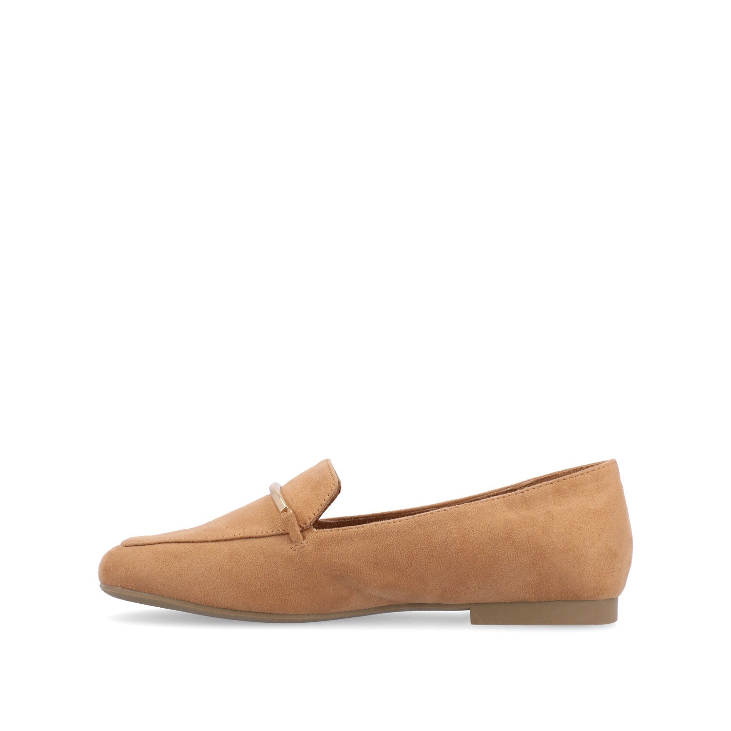 WRENN FAUX SUEDE FLATS IN WIDE - Tan Faux Suede