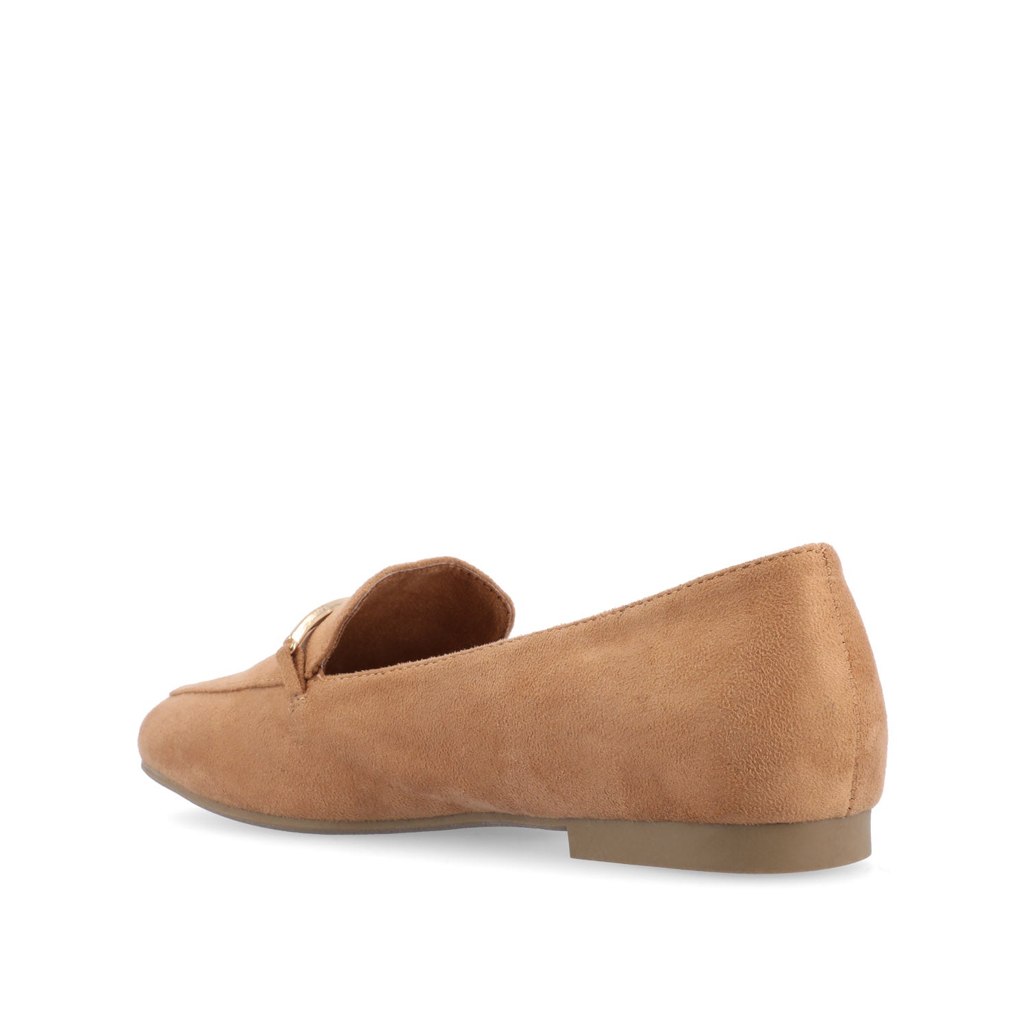 WRENN LOAFER FLATS IN FAUX SUEDE - Tan Faux Suede