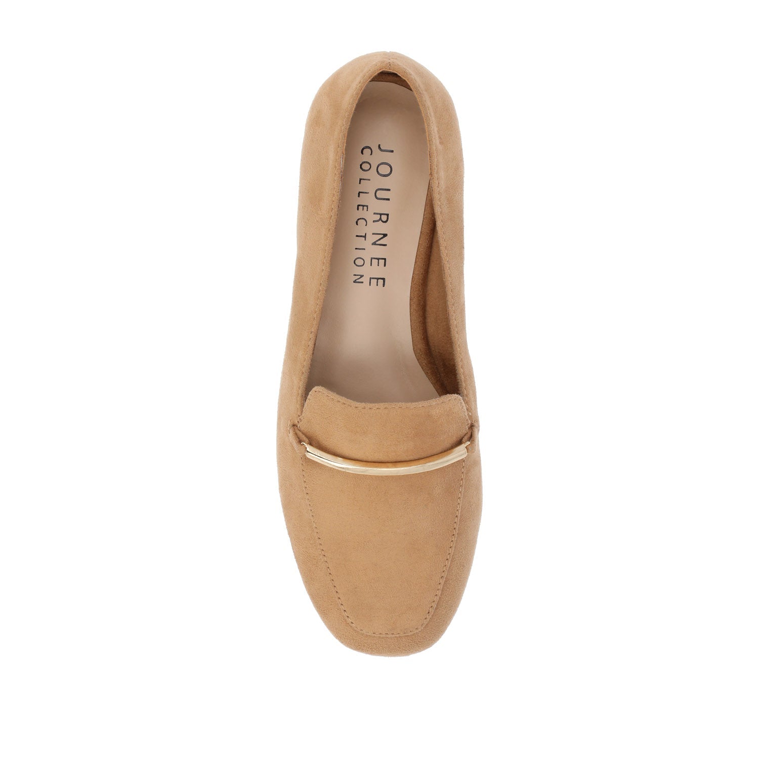 WRENN LOAFER FLATS IN FAUX SUEDE - Tan Faux Suede