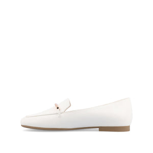 WRENN LOAFER FLATS IN PRINT - White Lizard