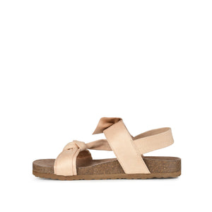 XANNDRA CHUNKY SANDALS IN FAUX SUEDE - Beige