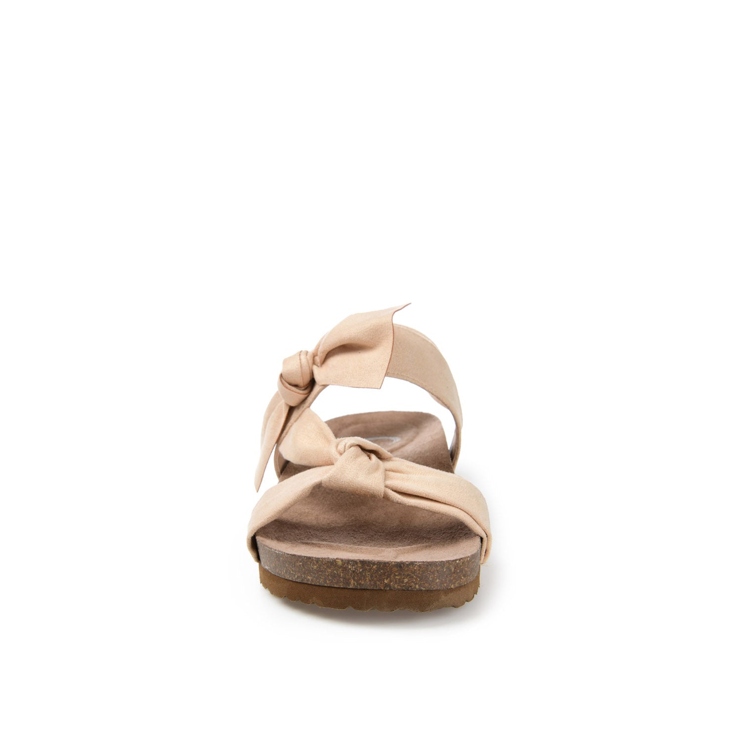 XANNDRA CHUNKY SANDALS IN FAUX SUEDE - Beige