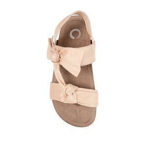 XANNDRA CHUNKY SANDALS IN FAUX SUEDE - Beige