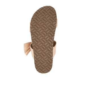 XANNDRA CHUNKY SANDALS IN FAUX SUEDE - Beige