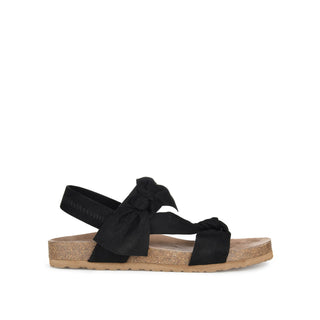 XANNDRA CHUNKY SANDALS IN FAUX SUEDE