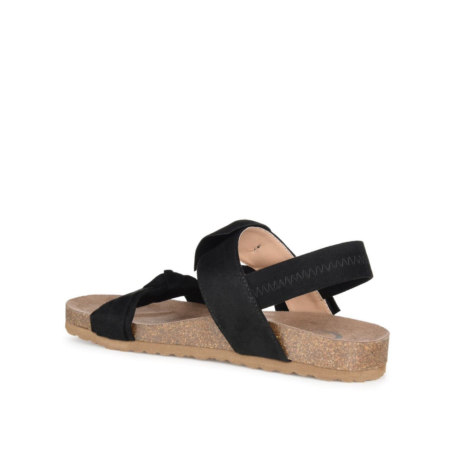 XANNDRA CHUNKY SANDALS IN FAUX SUEDE - Black