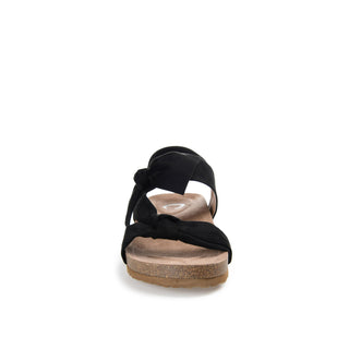 XANNDRA CHUNKY SANDALS IN FAUX SUEDE