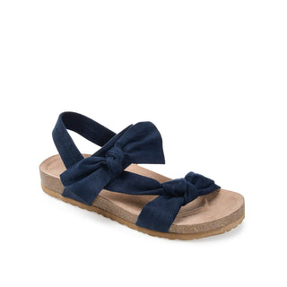 XANNDRA CHUNKY SANDALS IN FAUX SUEDE