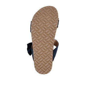 XANNDRA CHUNKY SANDALS IN FAUX SUEDE - Blue