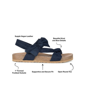 XANNDRA CHUNKY SANDALS IN FAUX SUEDE - Blue