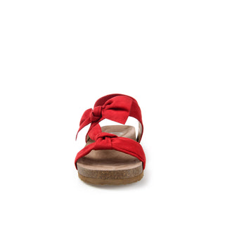 XANNDRA CHUNKY SANDALS IN FAUX SUEDE