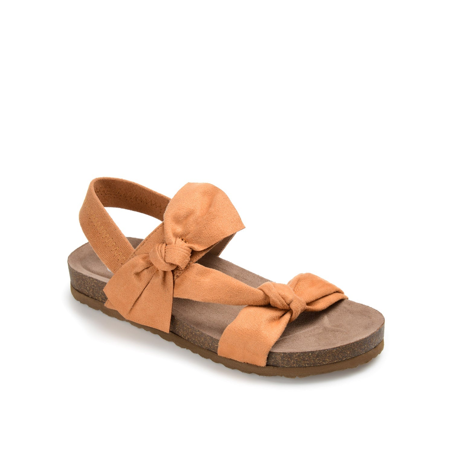 XANNDRA CHUNKY SANDALS IN FAUX SUEDE - Tan