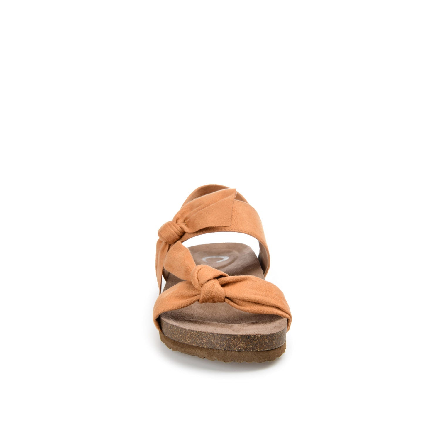 XANNDRA CHUNKY SANDALS IN FAUX SUEDE - Tan