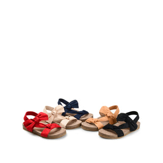 XANNDRA CHUNKY SANDALS IN FAUX SUEDE