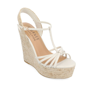 YARA ESPADRILLE WEDGE HEELED SANDALS - Off White