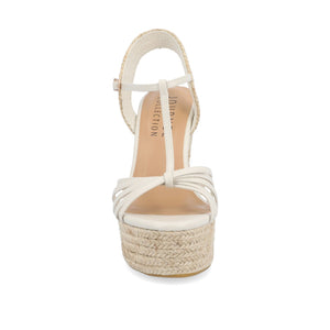 YARA ESPADRILLE WEDGE HEELED SANDALS - Off White