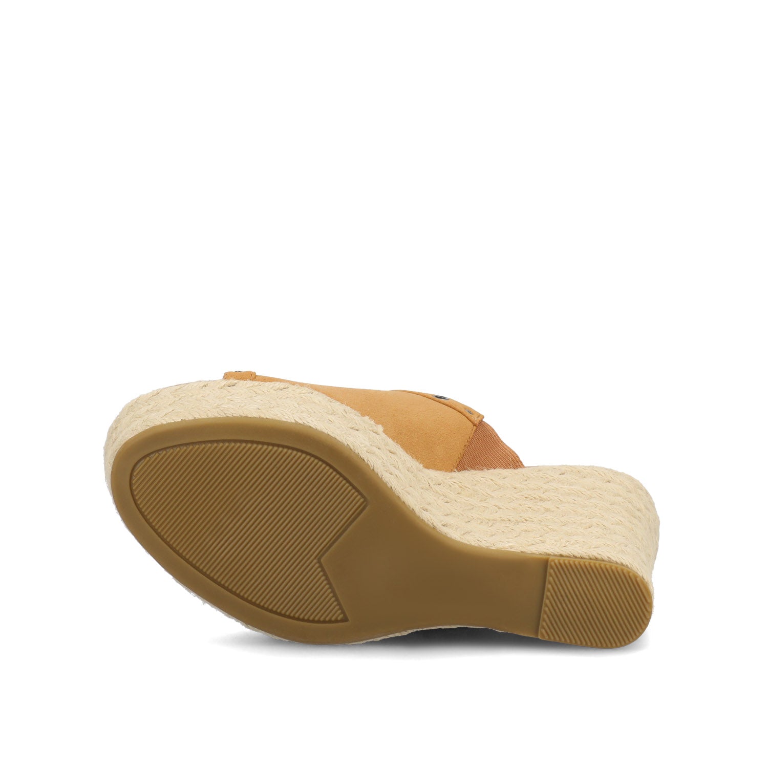 YARI ESPADRILLE WEDGE SANDALS - Cognac