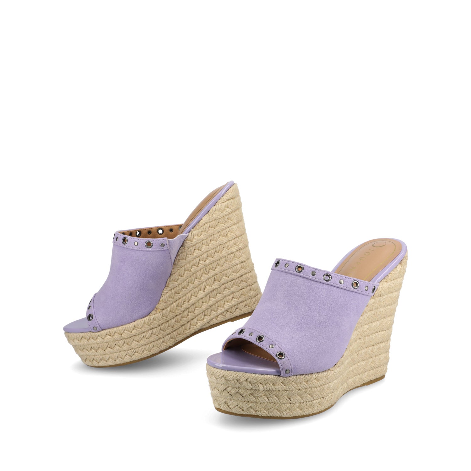 YARI ESPADRILLE WEDGE SANDALS - Lilac