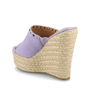 YARI ESPADRILLE WEDGE SANDALS - Lilac