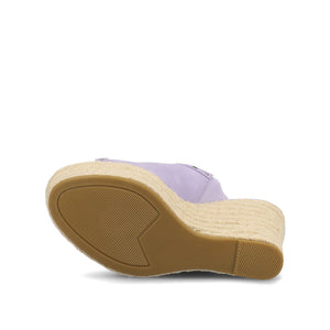 YARI ESPADRILLE WEDGE SANDALS - Lilac