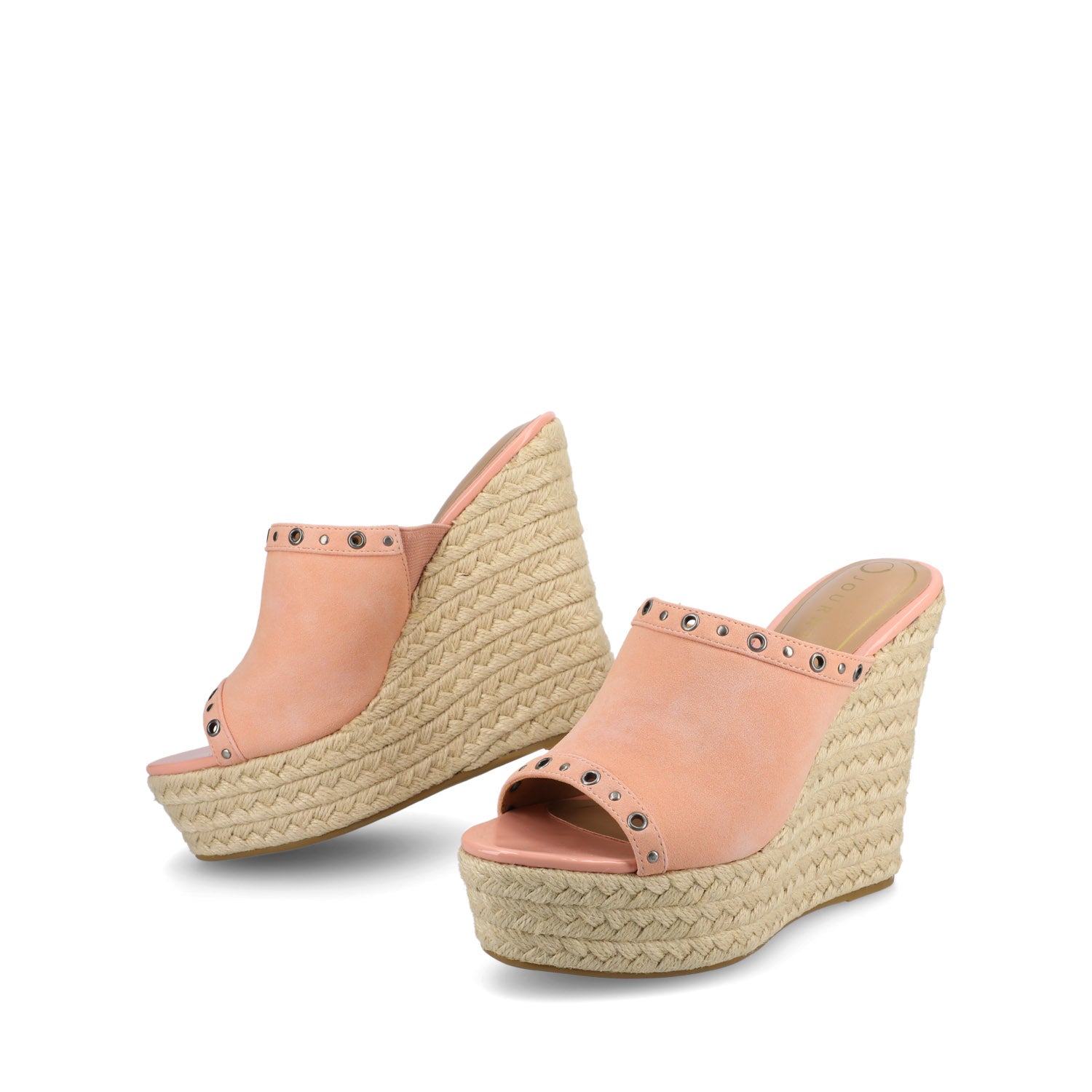 YARI ESPADRILLE WEDGE SANDALS - Pink