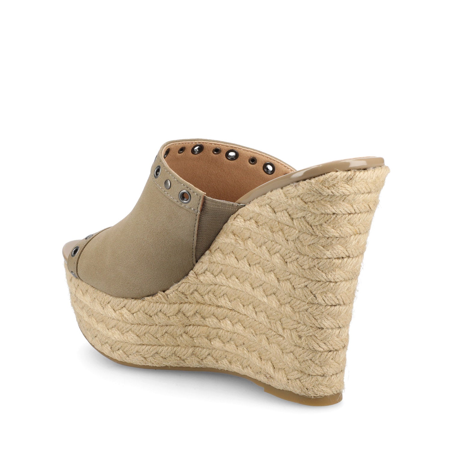 YARI ESPADRILLE WEDGE SANDALS - Taupe