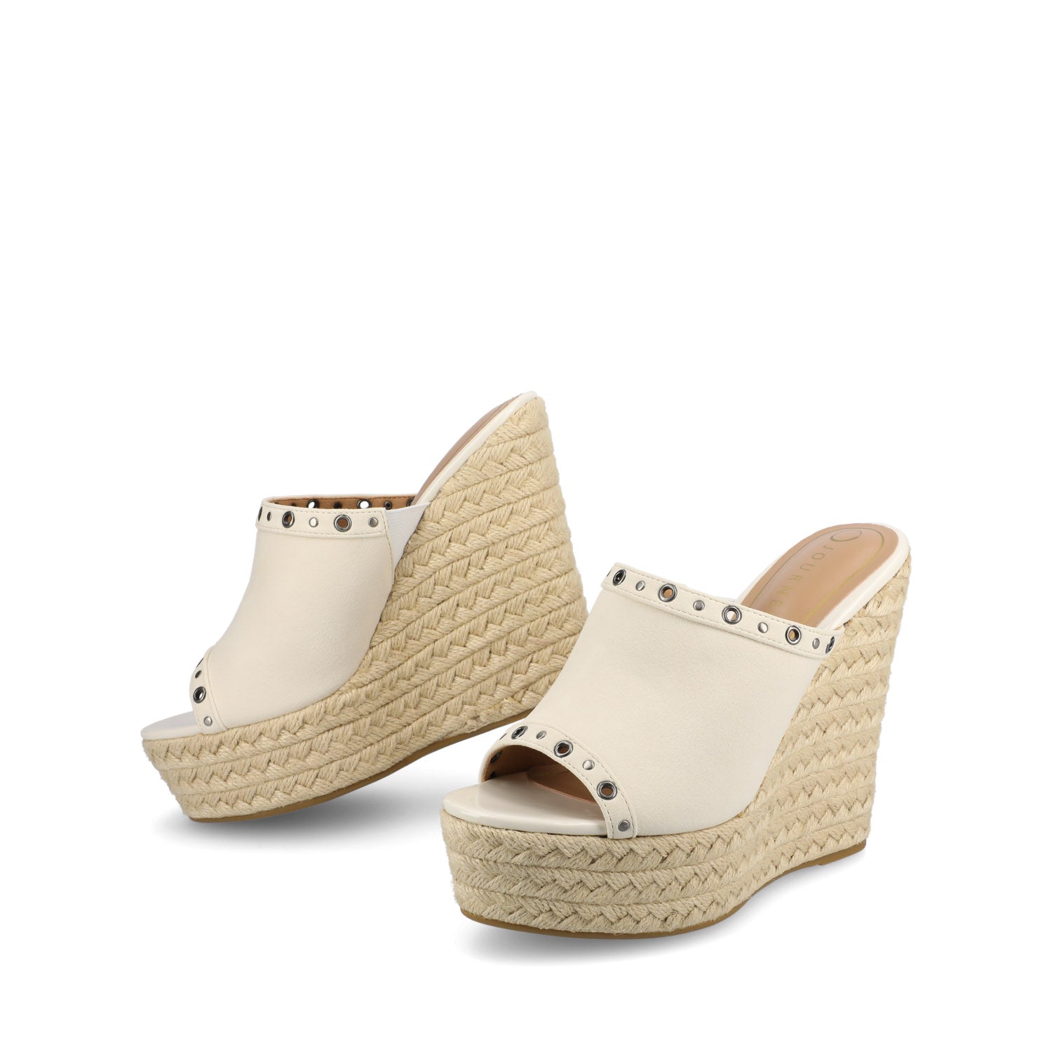 YARI ESPADRILLE WEDGE SANDALS - White