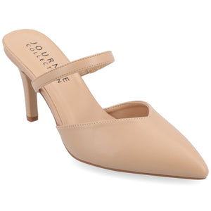 YVON COOL SHADE STILETTO PUMP HEELS IN WIDE - Almond