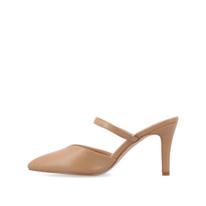 YVON STILETTO PUMP HEELS IN WARM SHADES - Caramel