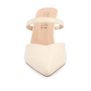 YVON STILETTO PUMP HEELS IN WARM SHADES - Cream